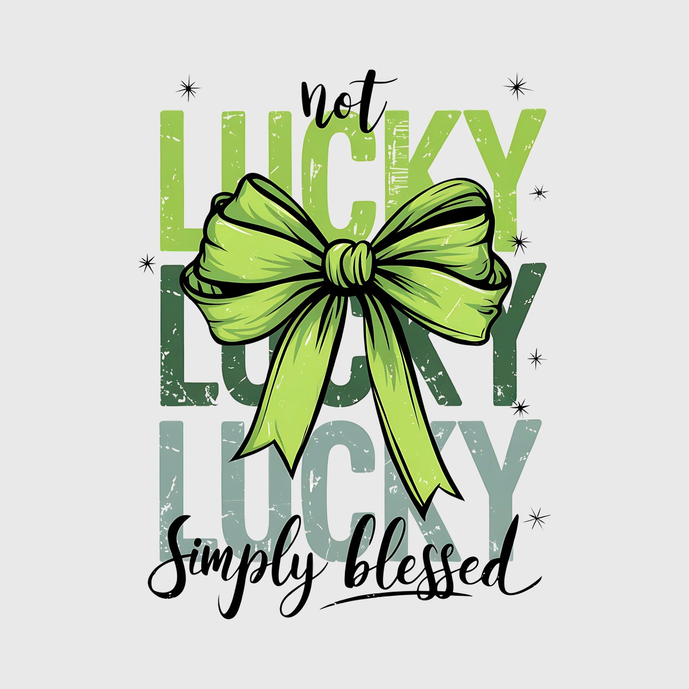 Bowtied Blessed Lucky Transfer