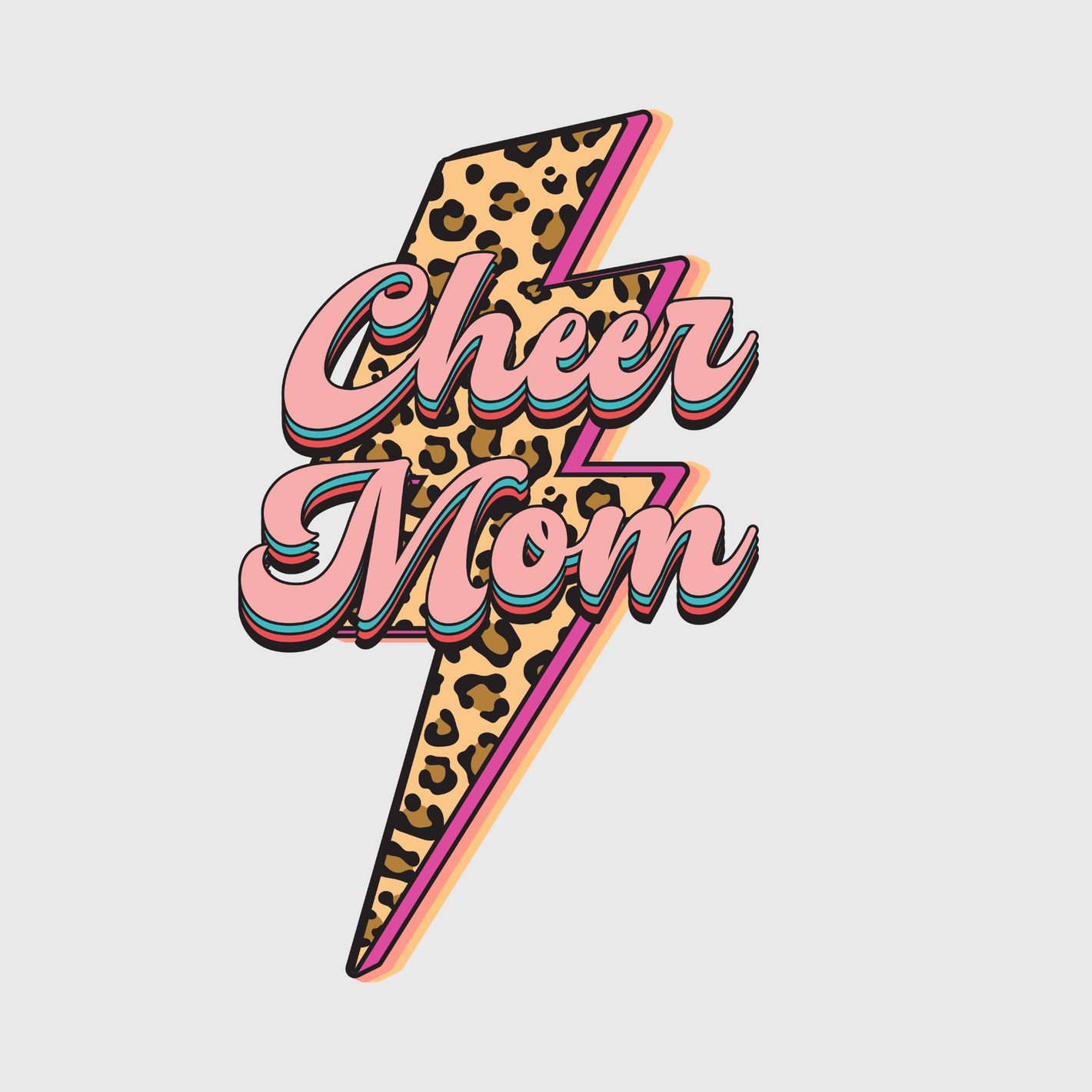 Lighting Cheer Mom Transfer