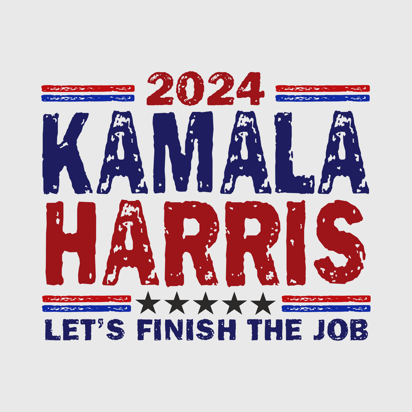 2024 Kamala Harris Let's Finish the Job Transfer