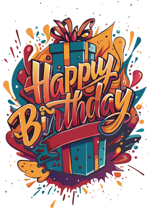 Flaming Birthday Vibes Transfer