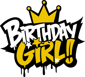 Birthday Girl Crown Transfer