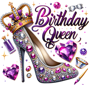 Birthday Queen High Heel Transfer