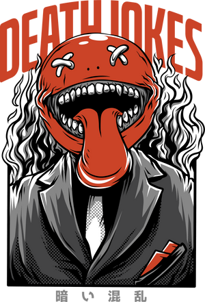 Death Jokes Mafia Skull Transfer