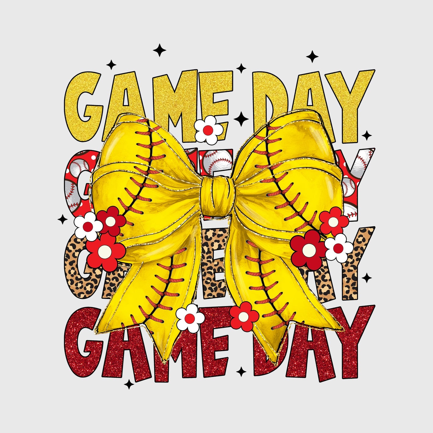 Yellow Bow Game Day Transfer