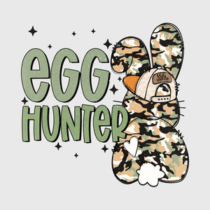 Woodland Camo Bunny Tracker Transfer