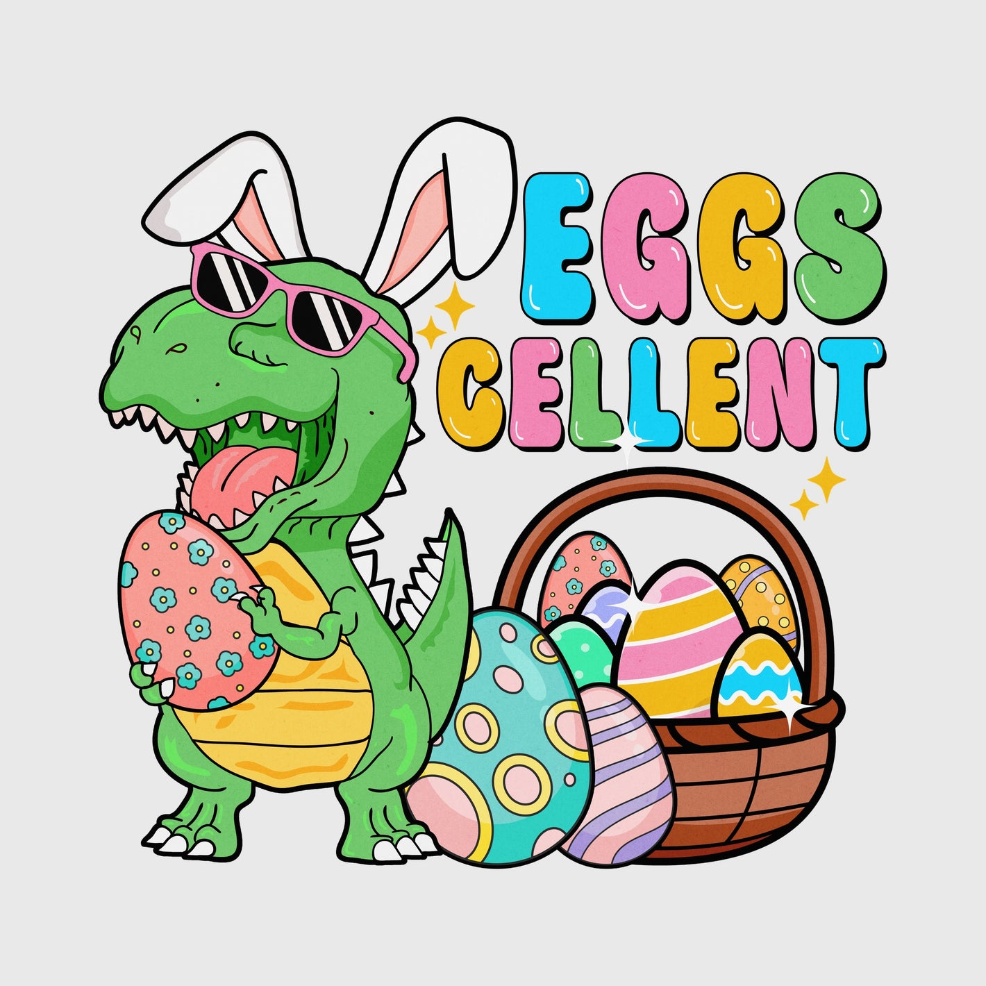 Sunglass Dino Egg Bash Transfer