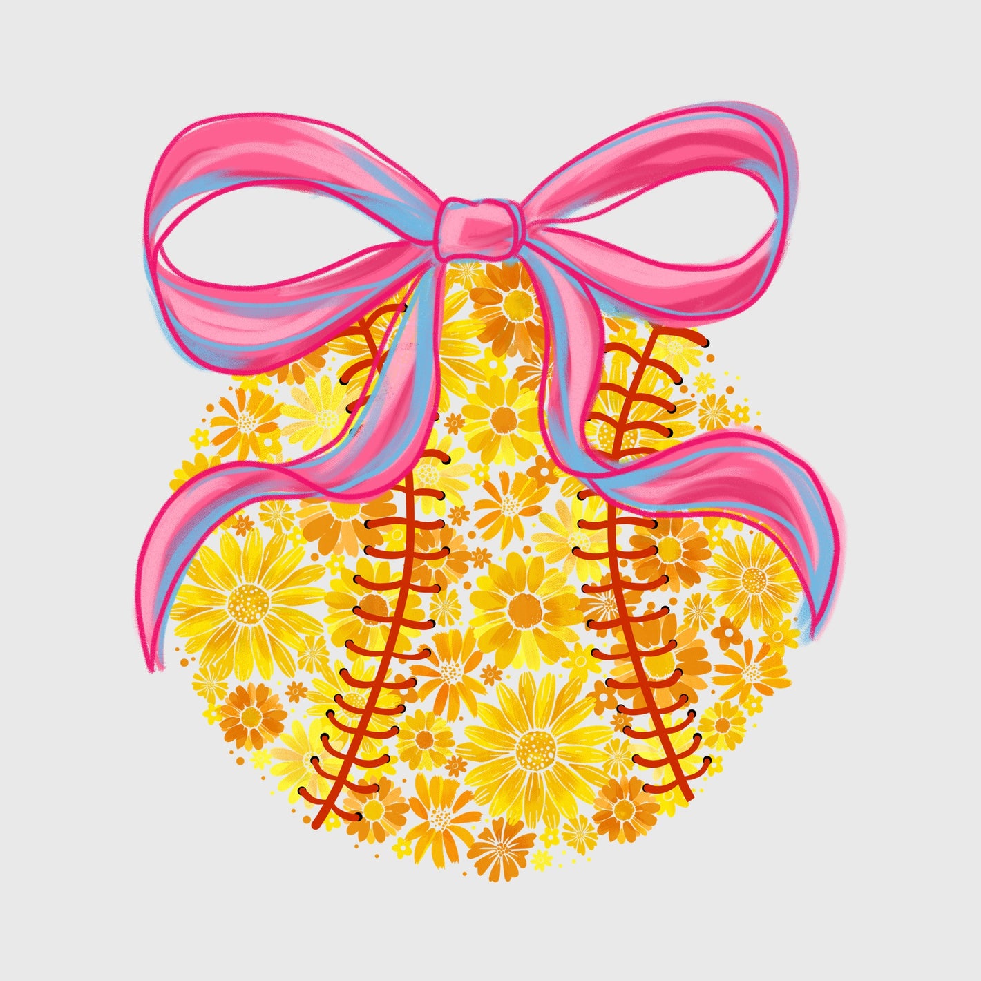 Golden Daisy Diamond Bow Transfer