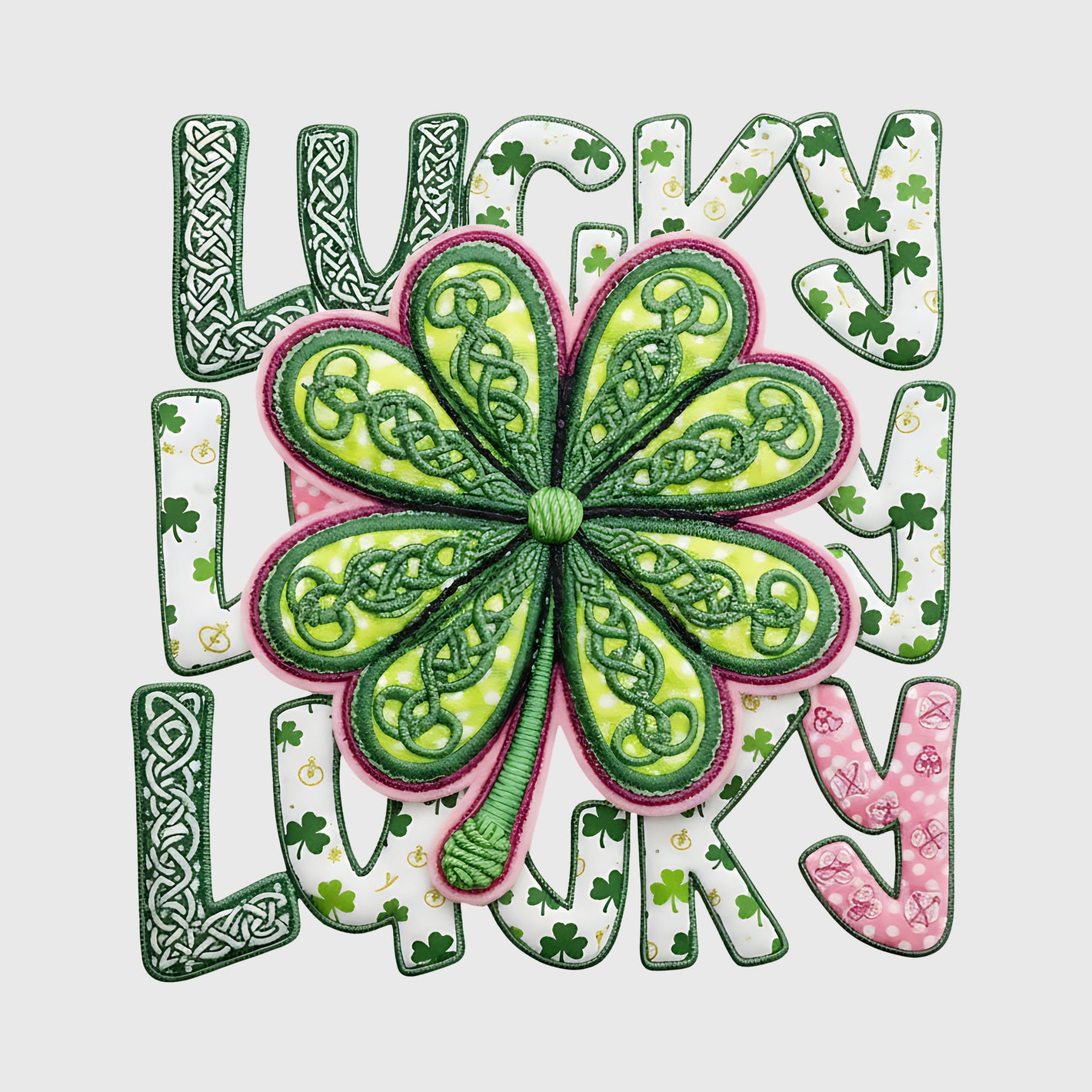 Lucky Layered Clover Transfer