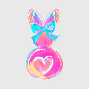 Electric Love Bunny Silhouette Transfer