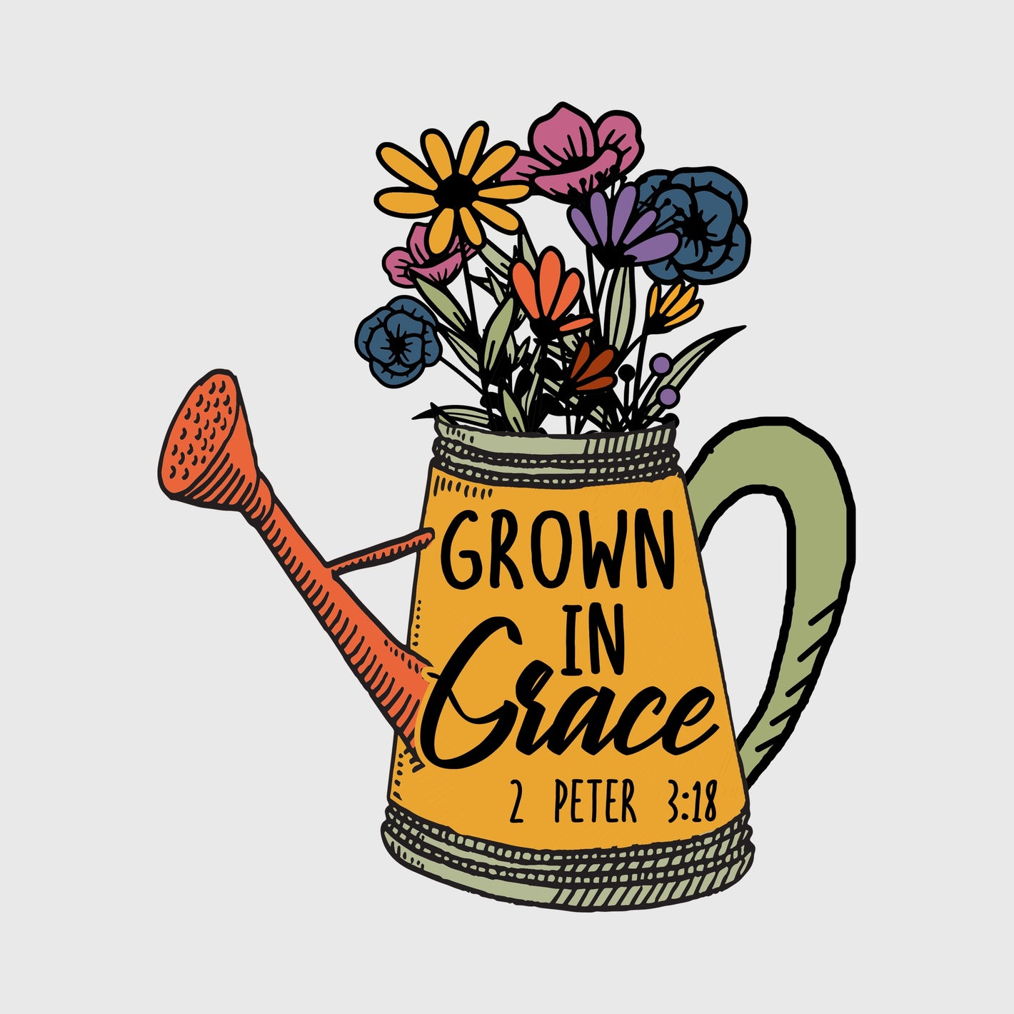 Garden Grace Watering Can Transfer