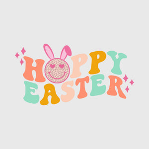 Smiley Bunny Easter Transfer