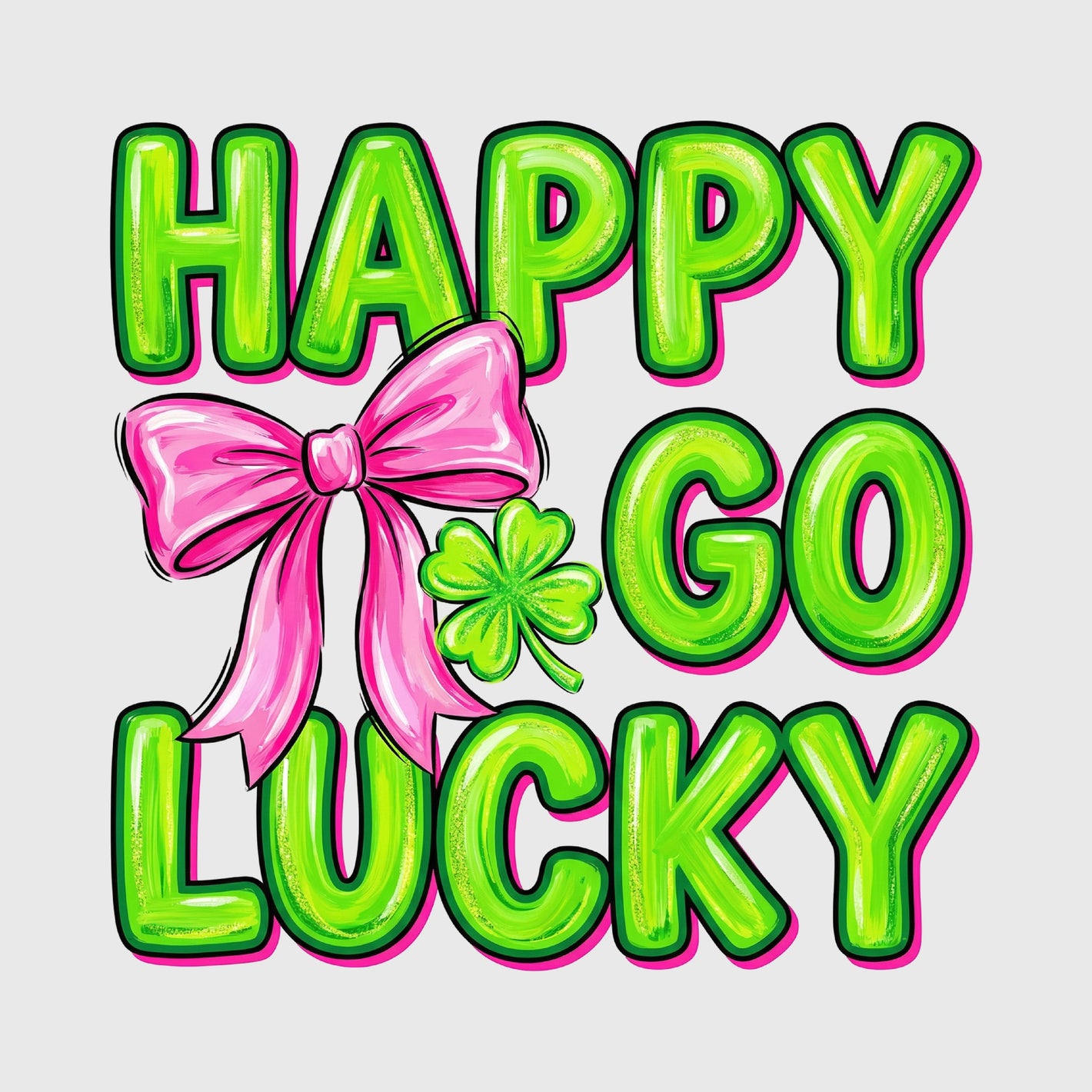 Neon Bow Lucky Transfer