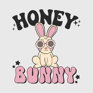 Honey Bunny Retro Transfer