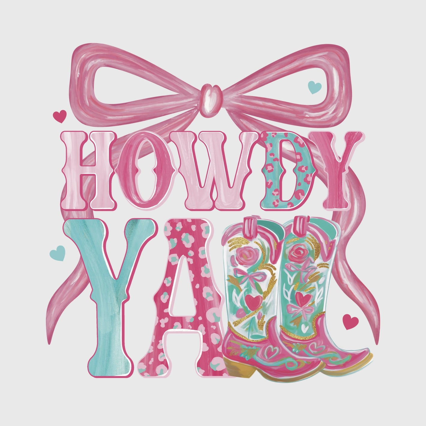 Painted Cowgirl Howdy Transfer