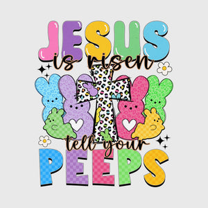 Bold Cross Peeps Praise Transfer