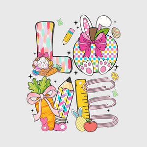 Schoolyard Bunny Love Transfer