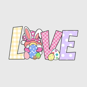 Patchwork Bunny Love Transfer