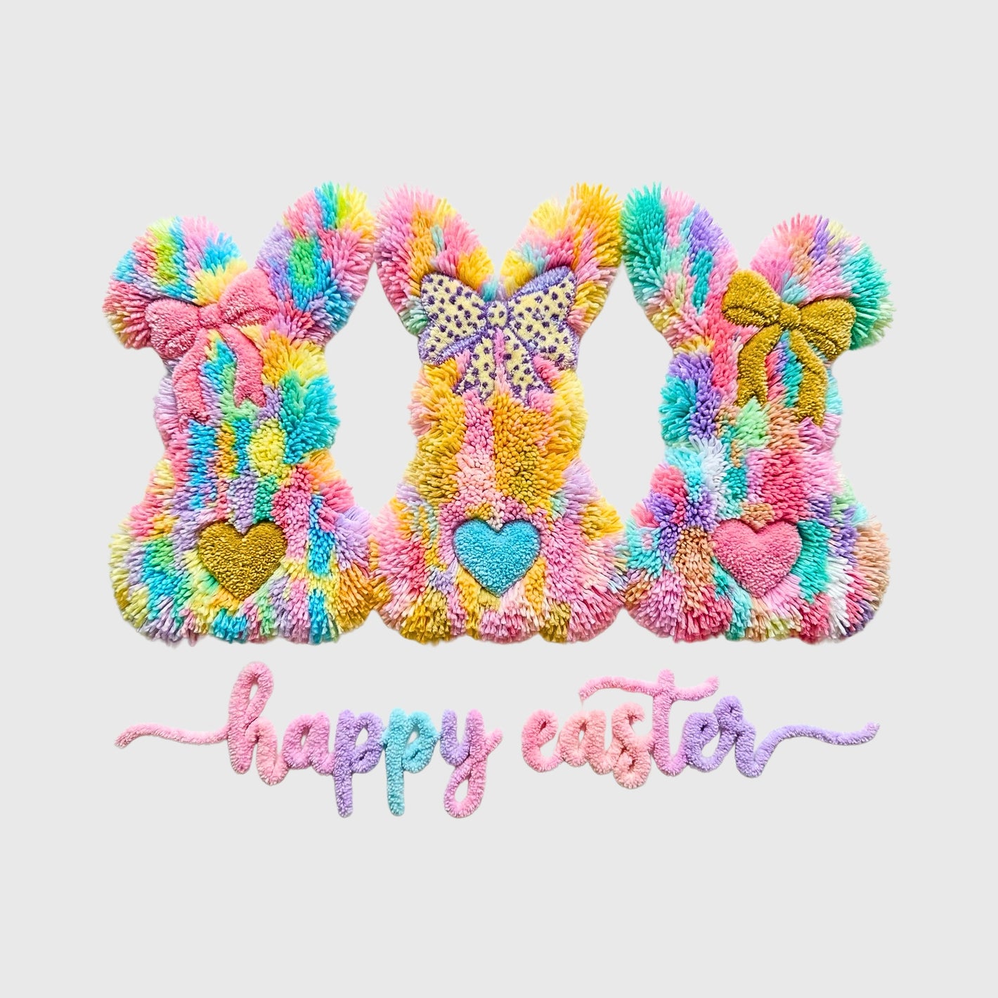 Latch Hook Bunny Trio Transfer