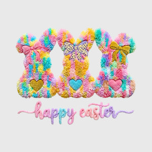 Latch Hook Bunny Trio Transfer