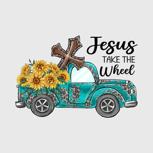 Sunflower Ride With Jesus Transfer