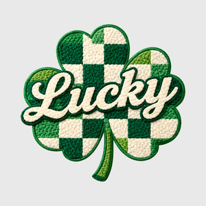 Lucky Gingham Plush Transfer