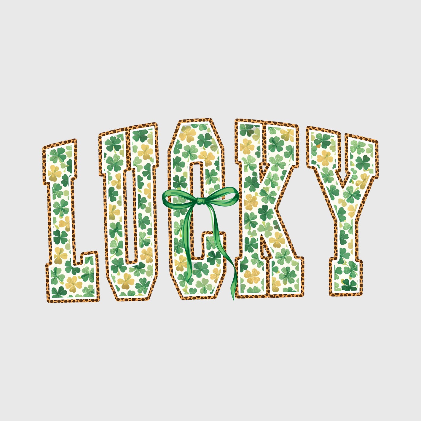 Leopard Trim Lucky Transfer