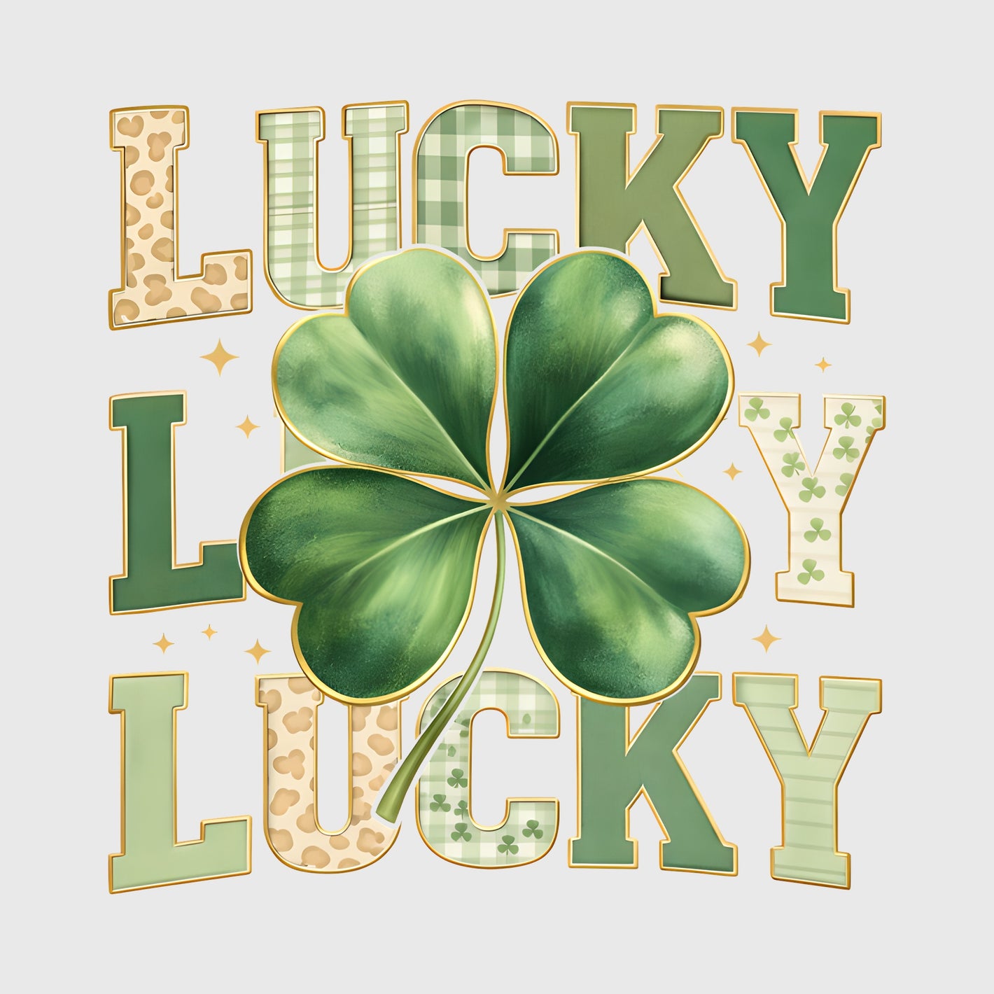 Layered Clover Lucky Transfer