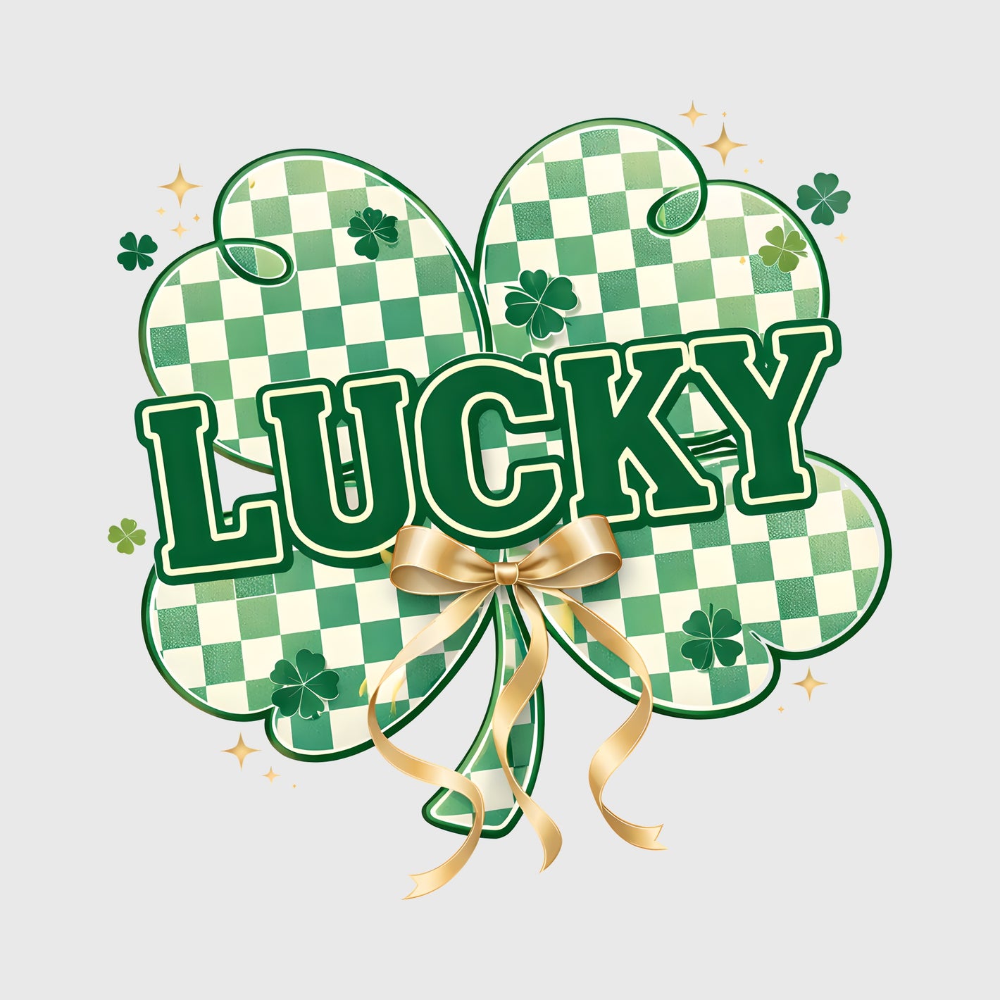 Gingham Gold Lucky Transfer