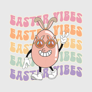 Retro Peace Egg Groove Transfer