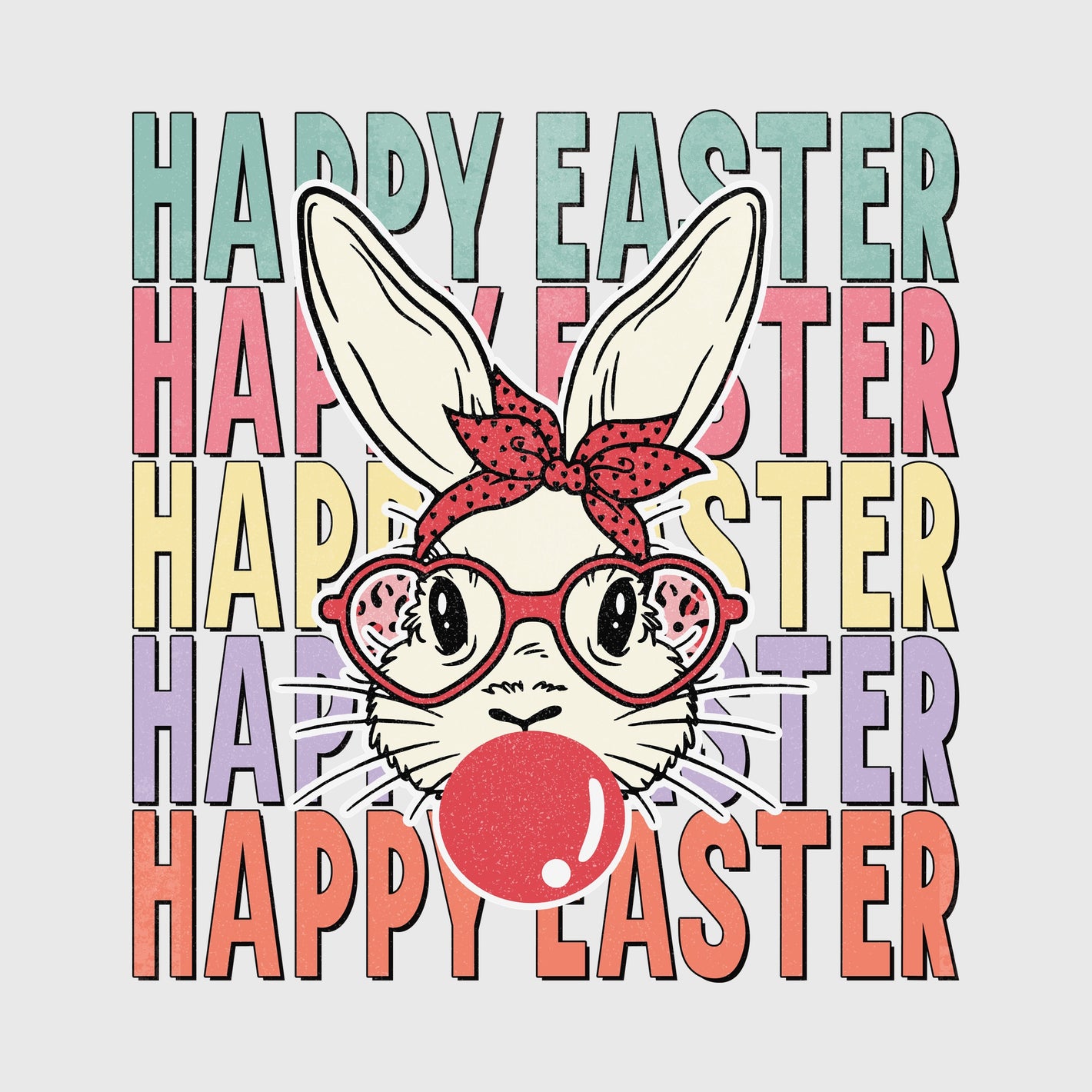 Bubblegum Bunny Pop Transfer