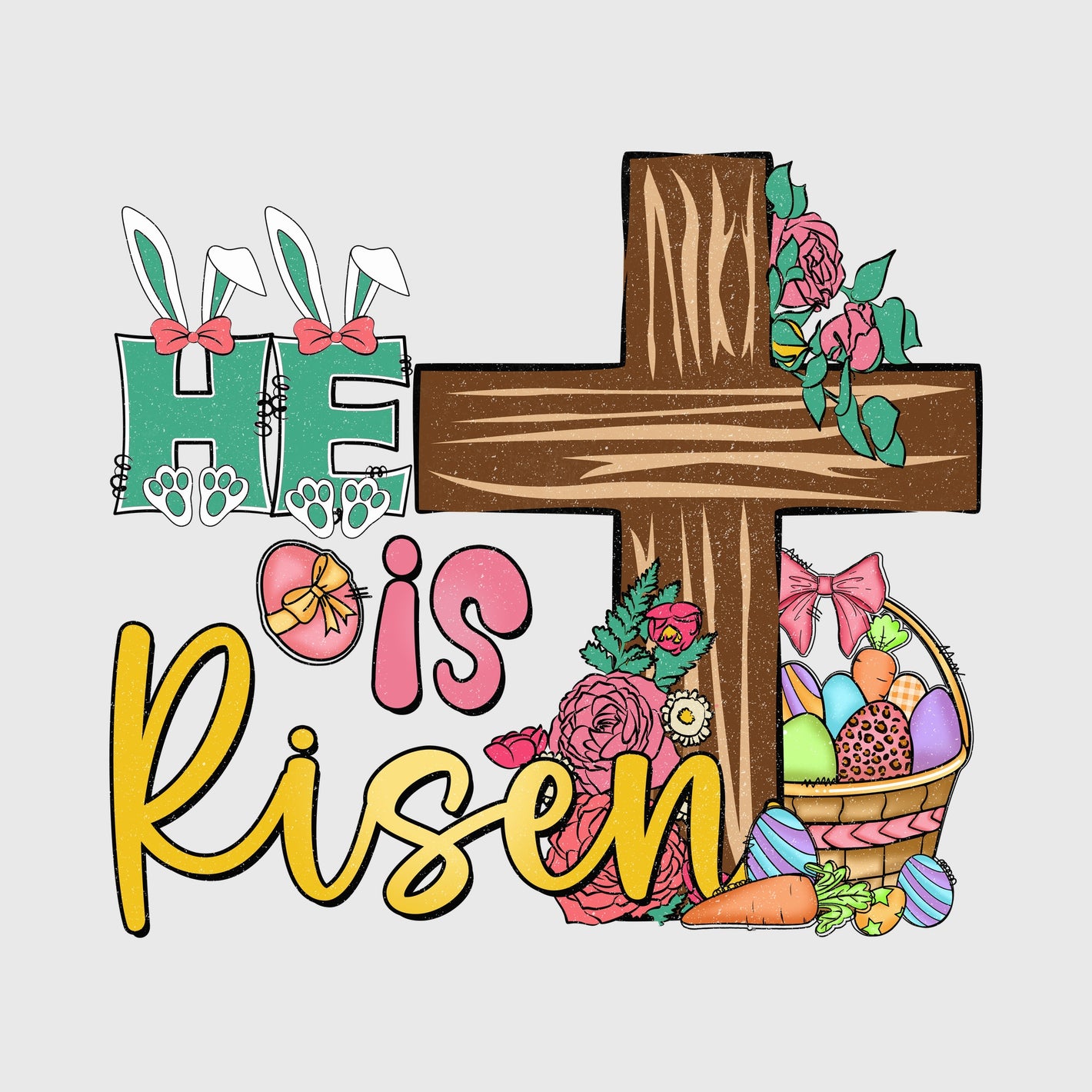 He Is Risen Garden Transfer