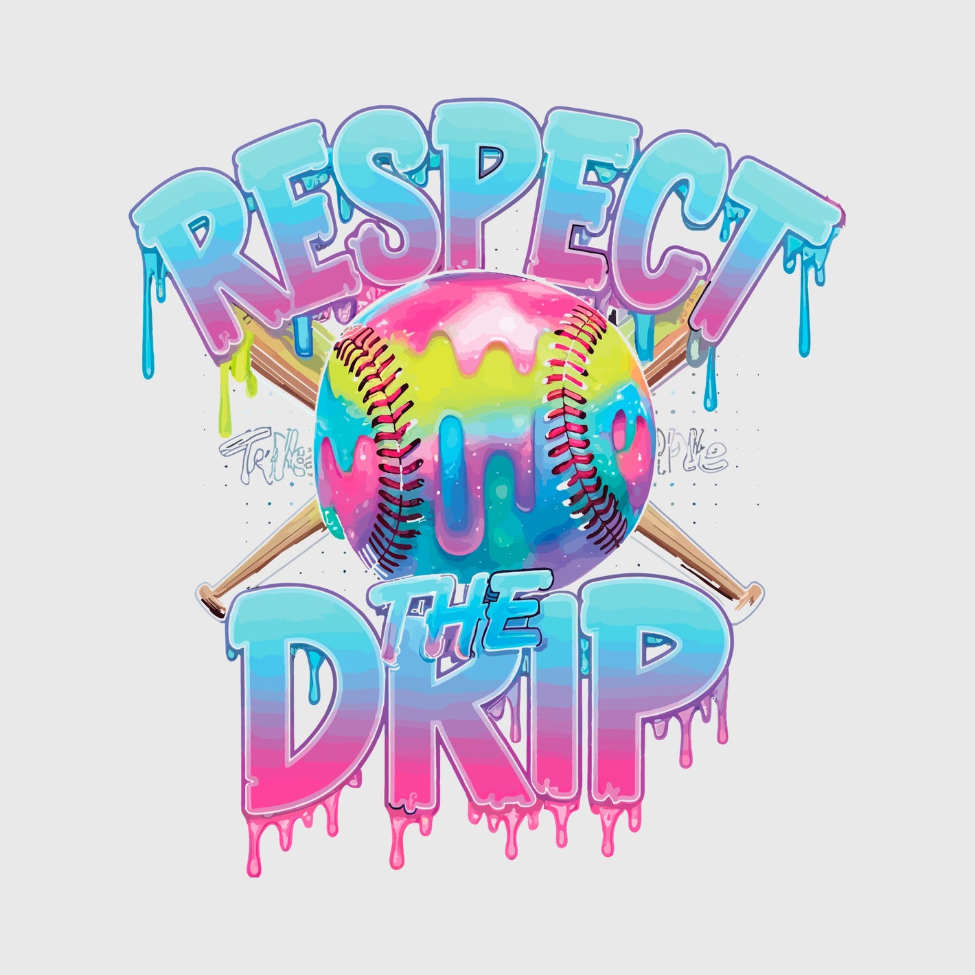 Pastel Splash Respect Drip Transfer