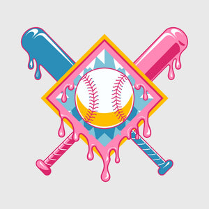 Neon Drip Diamond Transfer