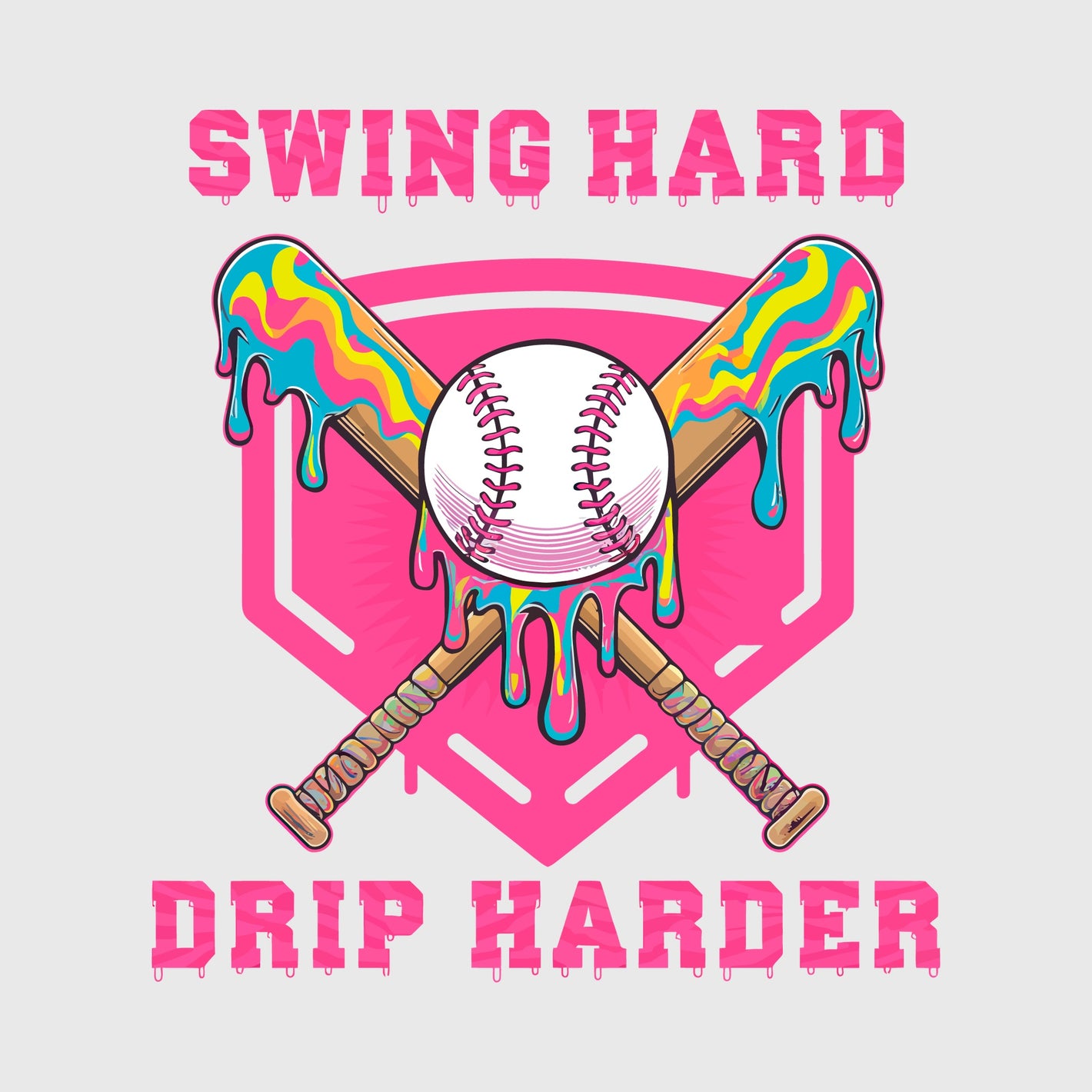Neon Swing Drip Transfer