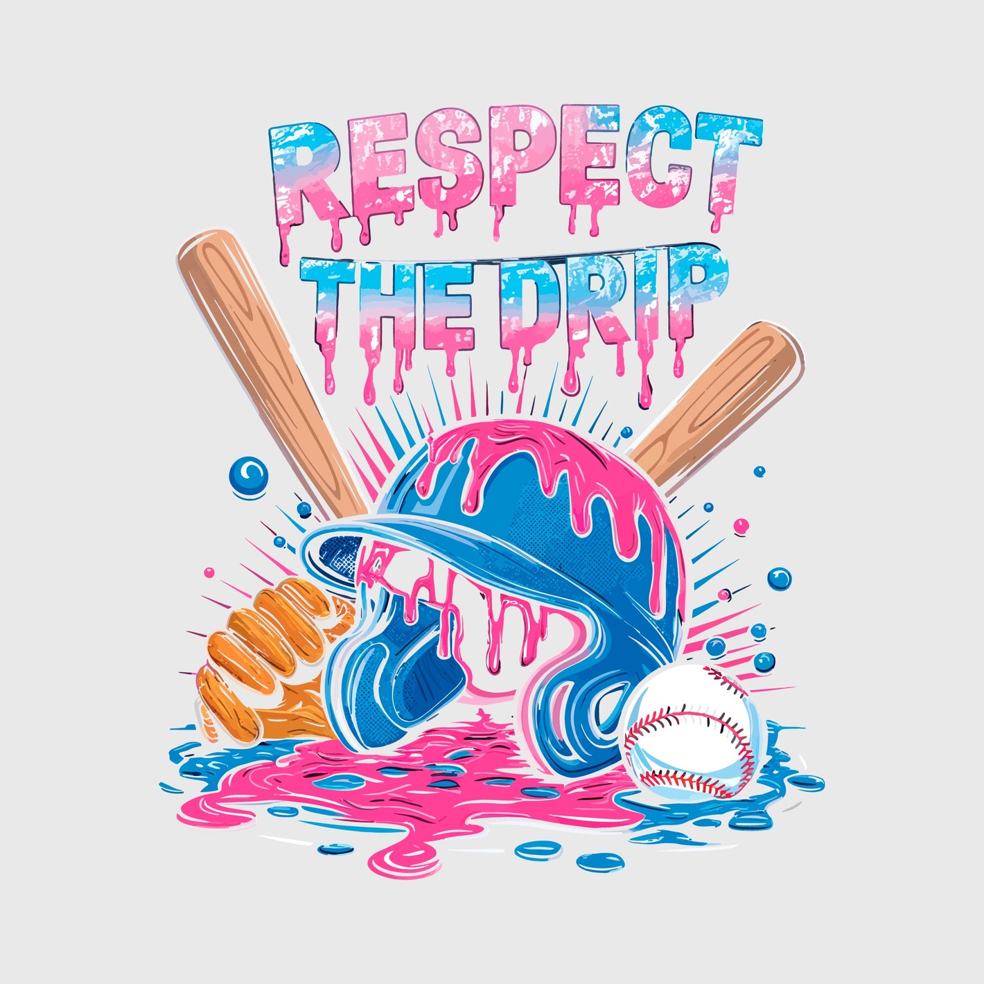 Respect The Drip Helmet Transfer