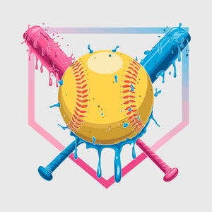 Color Splash Softball Crossbats Transfer