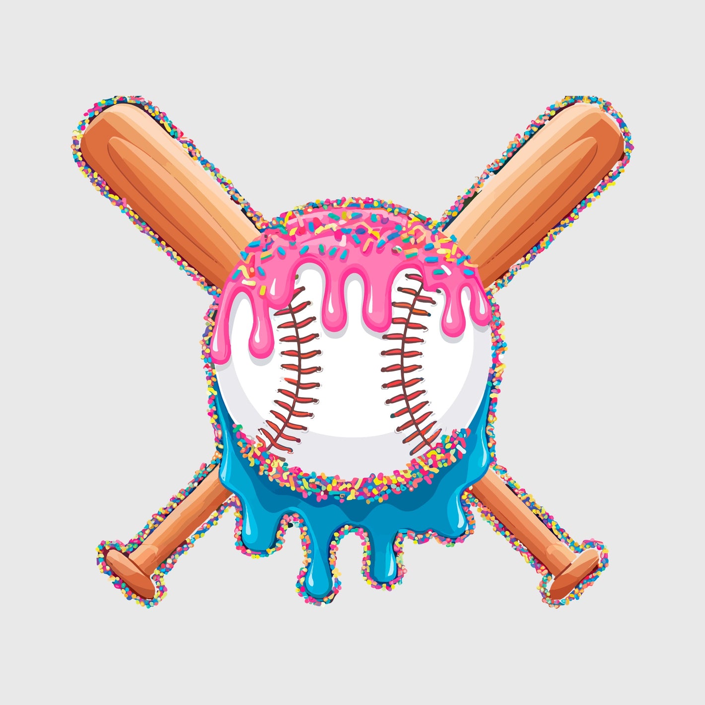 Sprinkle Drip Slugger Transfer