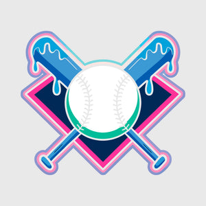 Neon Diamond Drip Transfer