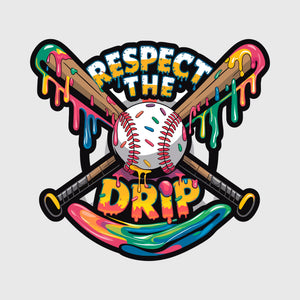 Color Drip Baseball Transfer