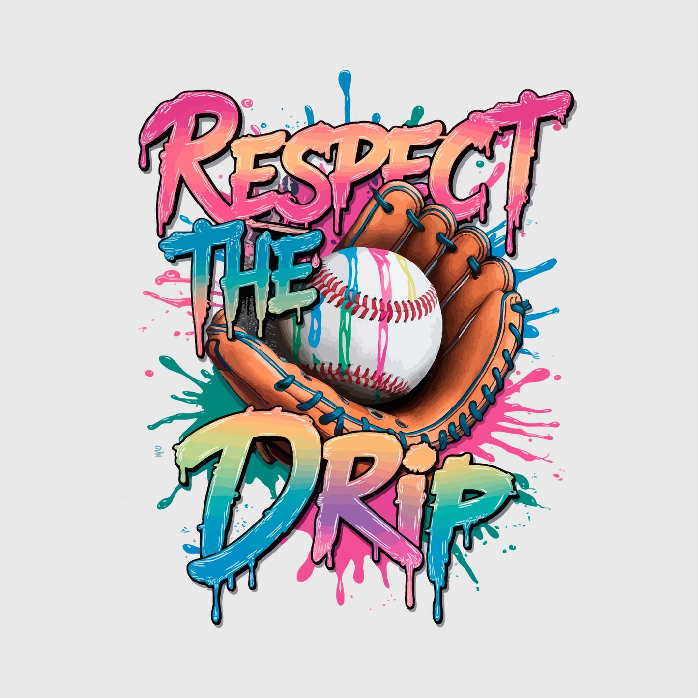 Pastel Paint Drip Transfer