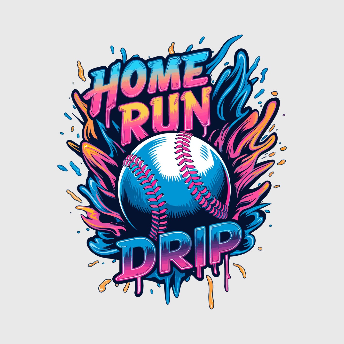 Neon Grand Slam Splash Transfer
