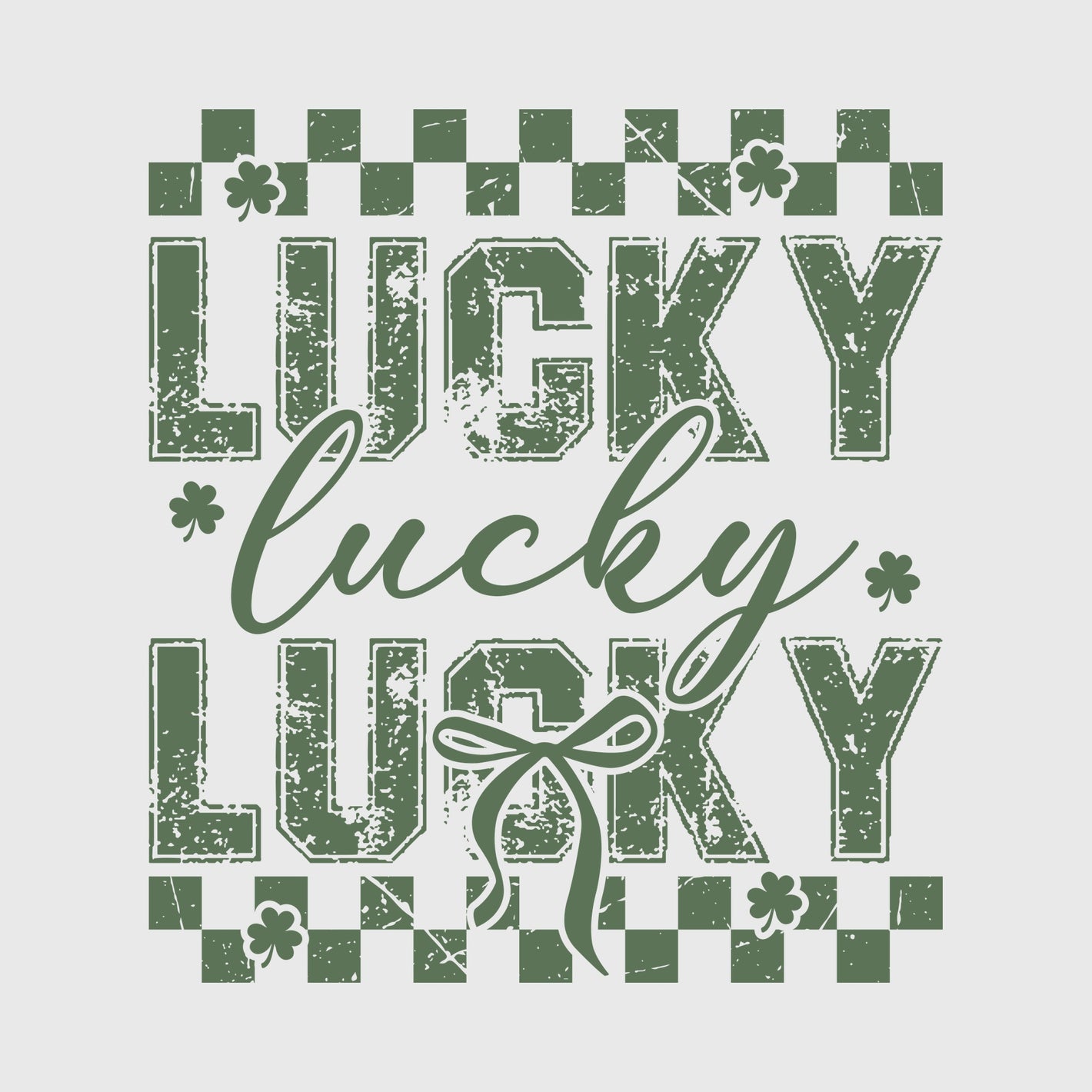 Vintage Lucky Script Transfer