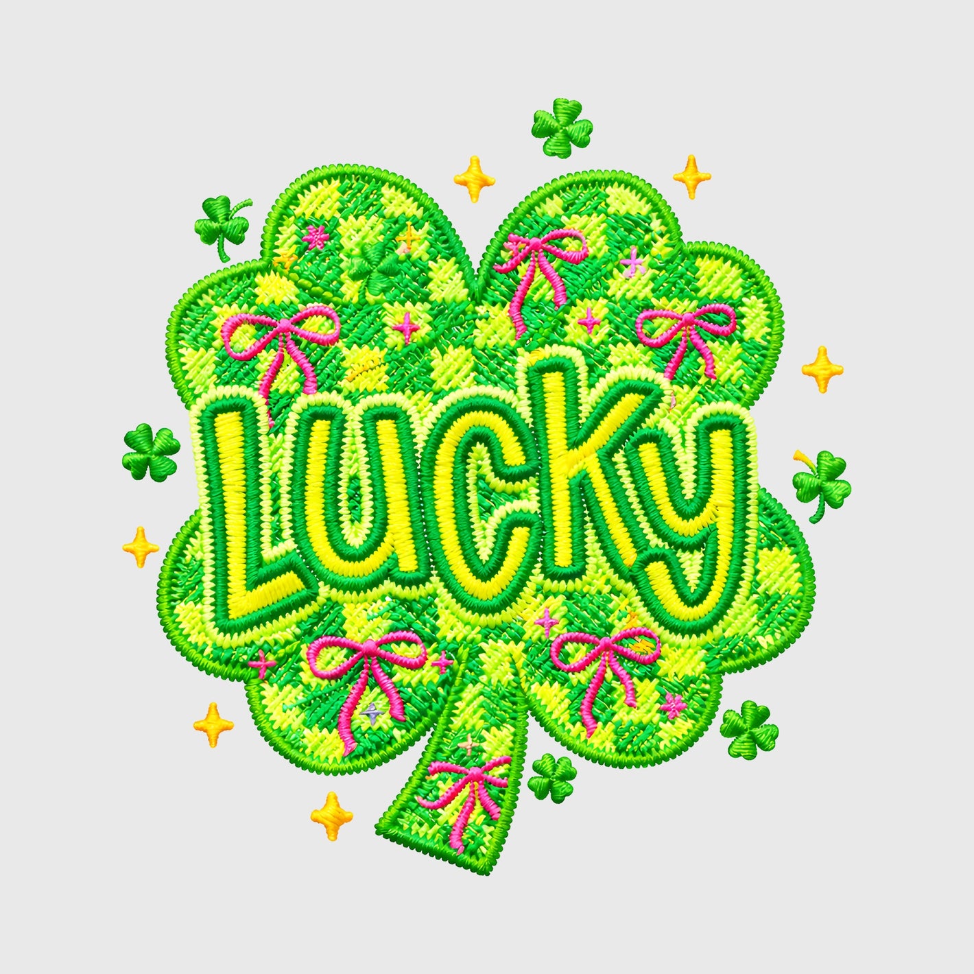 Lucky Plush Clover Pop Transfer