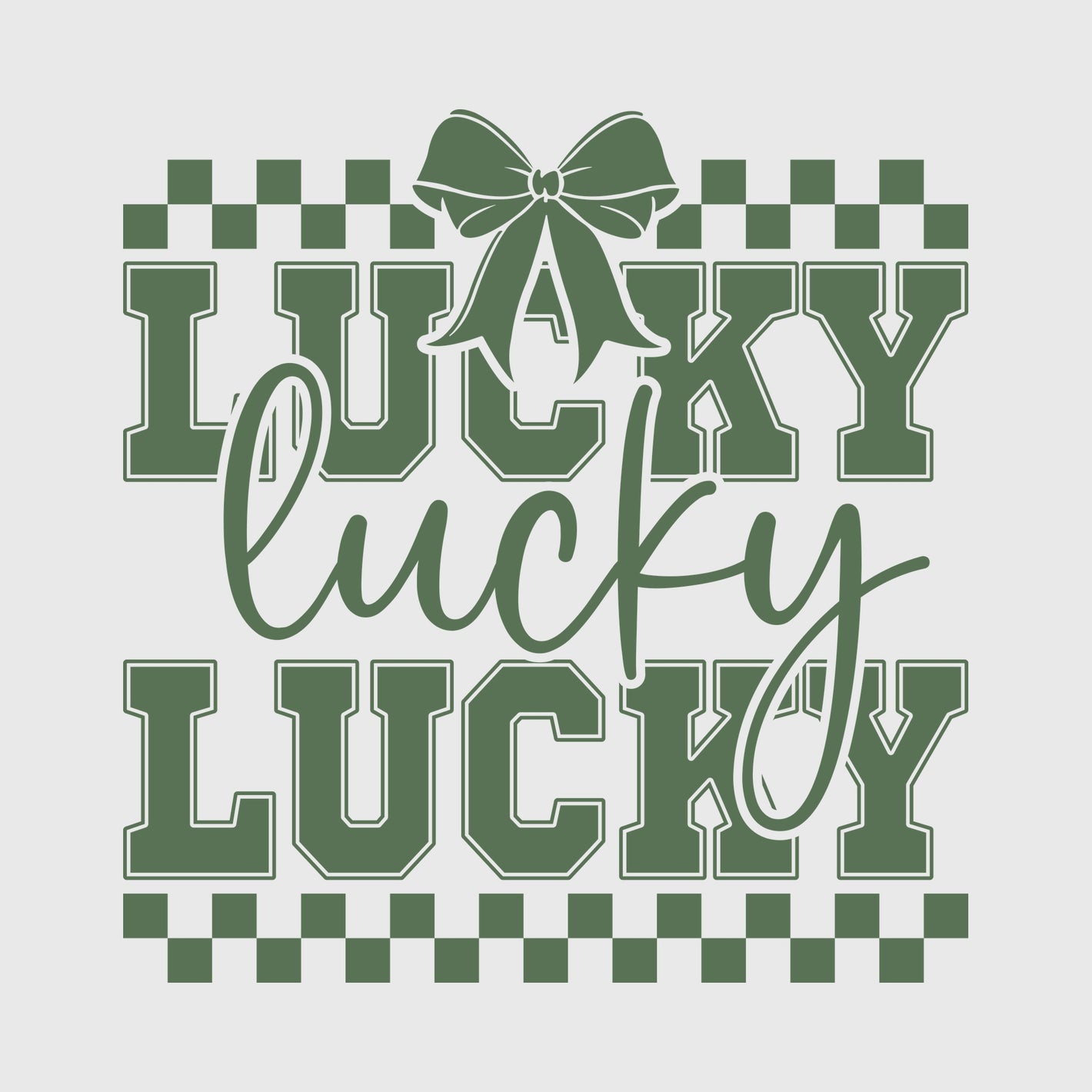 Bow Accent Lucky Transfer