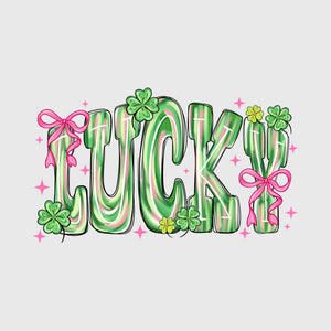 Blush Bow Lucky Transfer