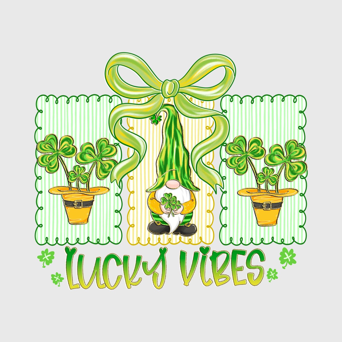 Gnome Clover Lucky Transfer