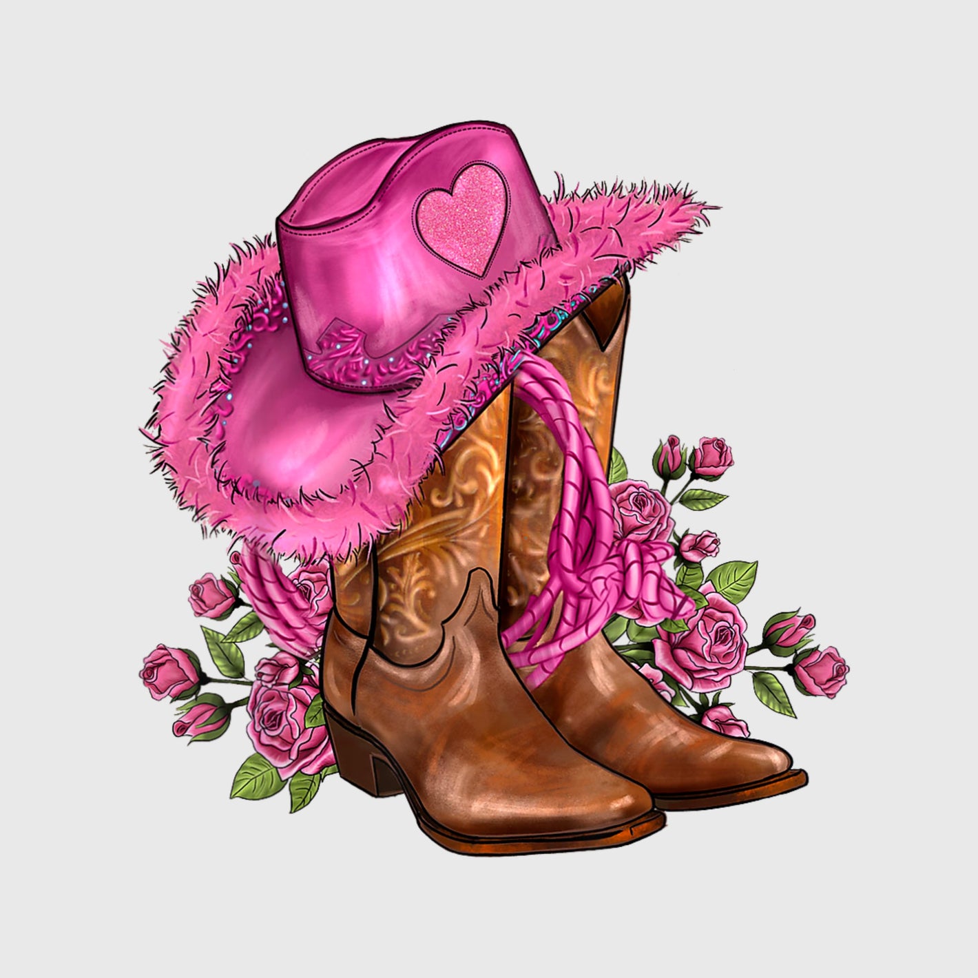 Rosy Rodeo Romance Transfer