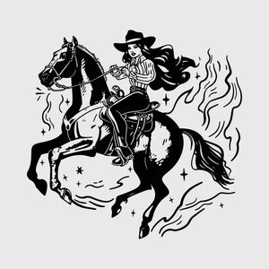 Midnight Rodeo Rider Transfer