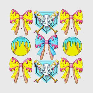 Sugar Splash Softball Set Transfer