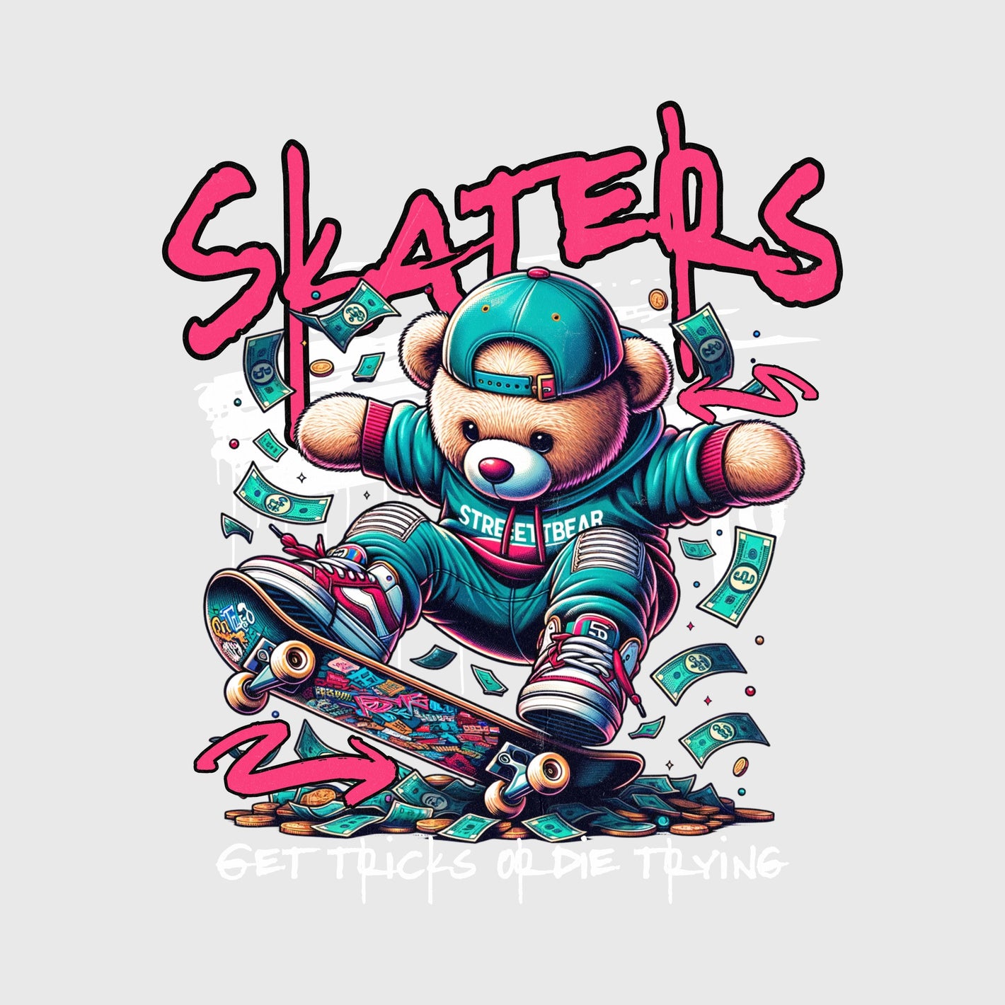 Street Bear Kickflip Transfer